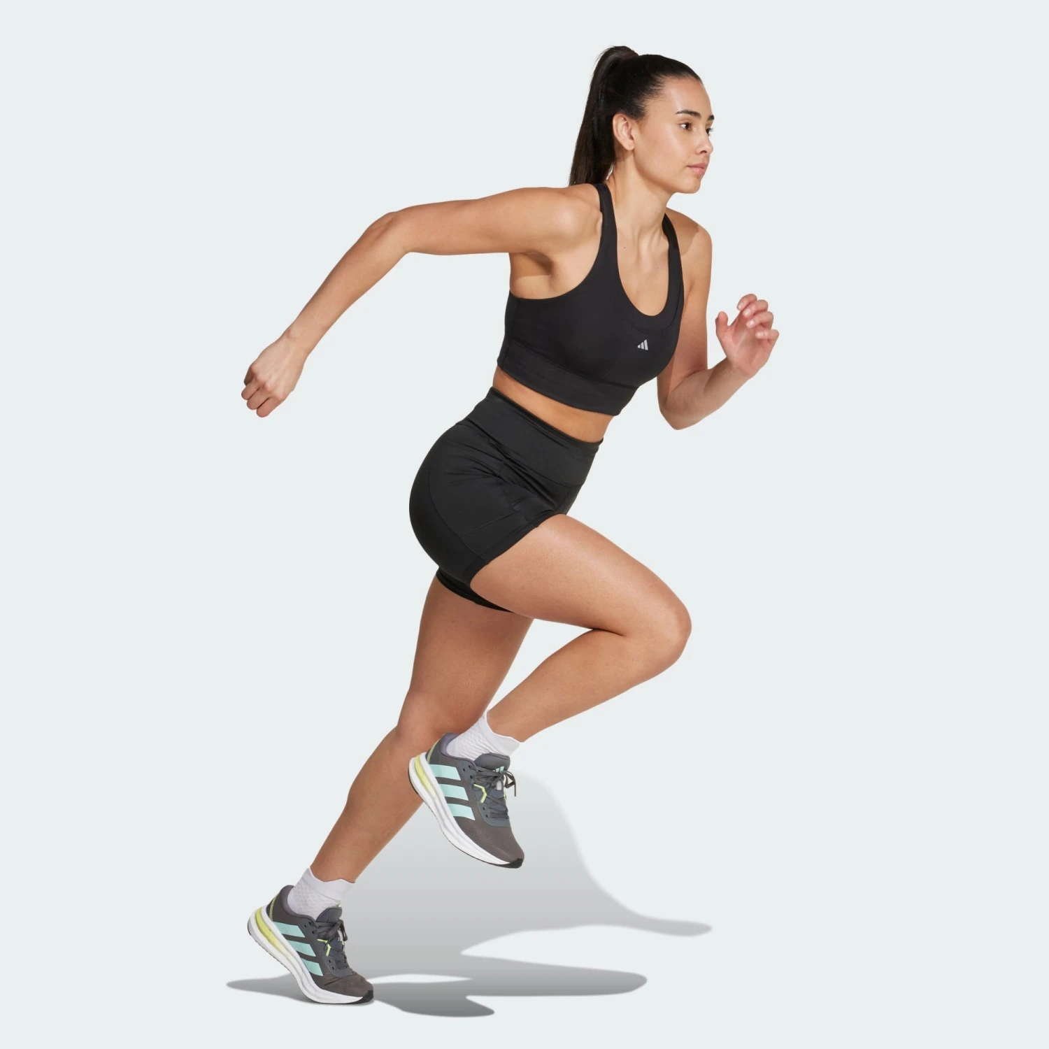 ADIDAS Women's OTR Short Leggings (Black) 3 ADIDAS Women's OTR Short Leggings (Black) - Image 3