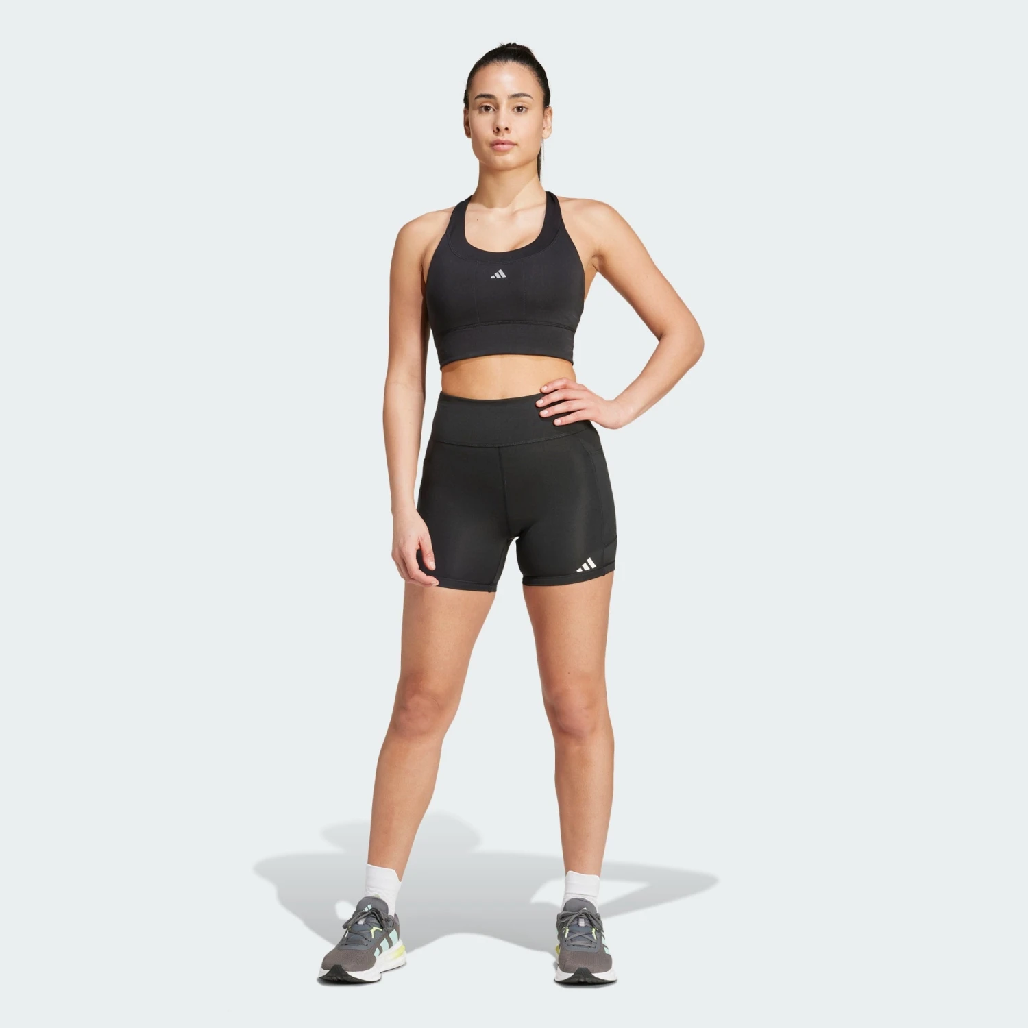 ADIDAS Women's OTR Short Leggings (Black) 5 ADIDAS Women's OTR Short Leggings (Black) - Image 5