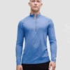 Lululemon Men's Metal Vent Tech Half Zip (Cerulean Blue/Blue Willow)