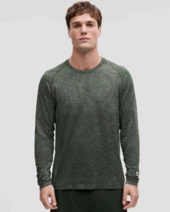 Lululemon Men's Metal Vent Tech Long Sleeve (Honeydew/Rainforest Green)