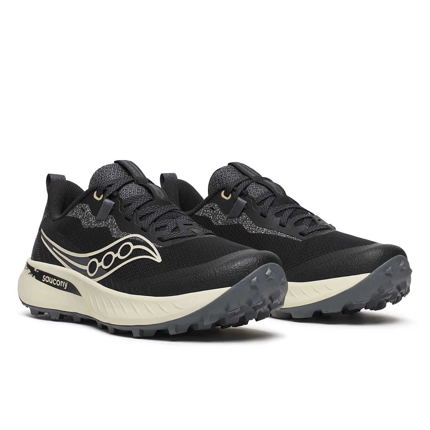 Saucony Women's Peregrine 15 (100 - Black/Pearl) 2 Saucony Women's Peregrine 15 (100 - Black/Pearl) - Image 2