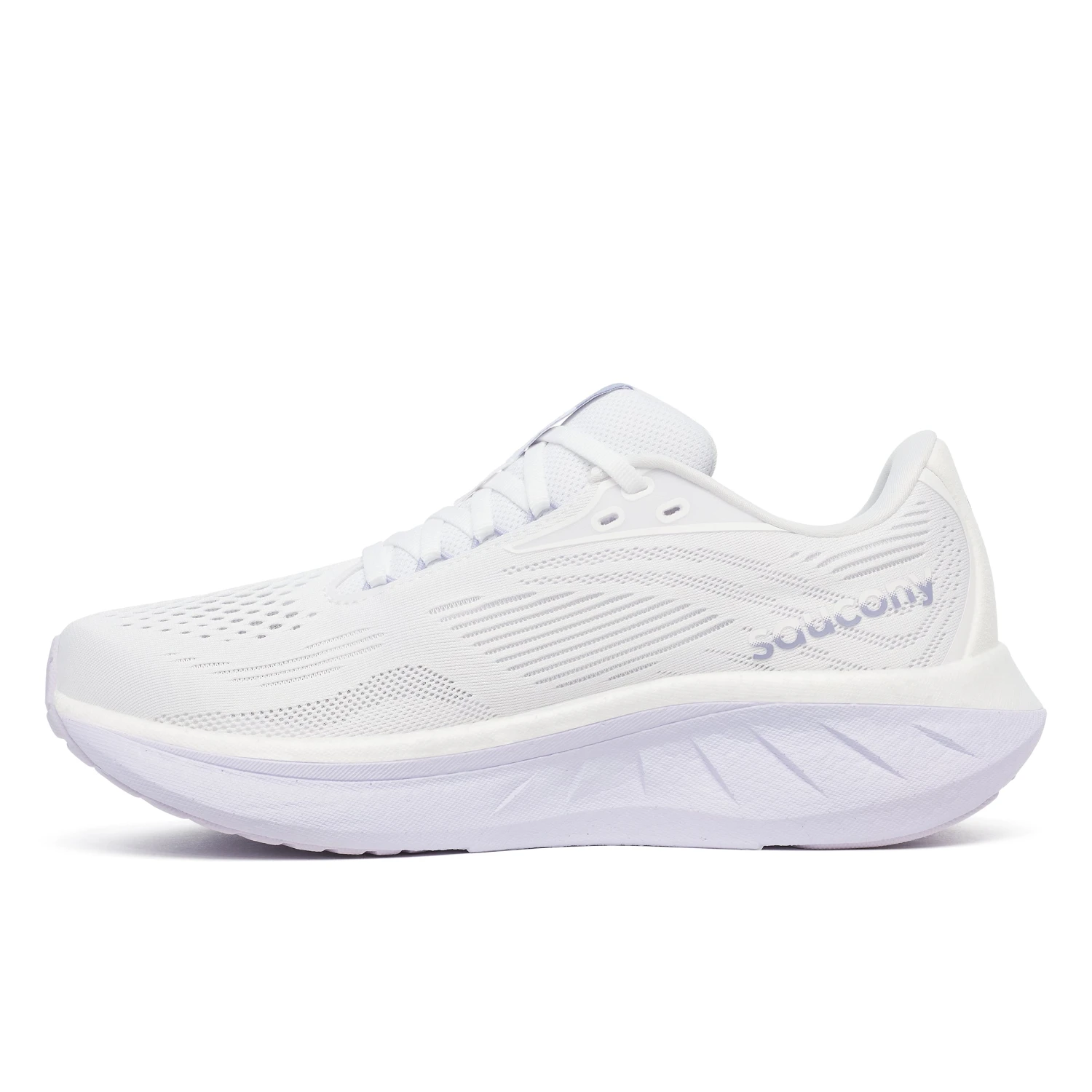 Saucony Women's Ride 18 (245 - White/Thistle) 2 Saucony Women's Ride 18 (245 - White/Thistle) - Image 2