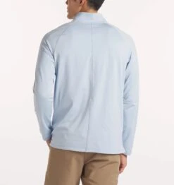 Men's Interlock Quarter Zip (Sky Blue) -TCRunning Shop SS24 30