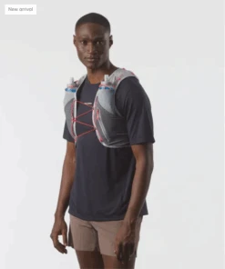 Salomon ADV Skin 5 Running Vest (Castelrock/Alloy/Neon Flame)