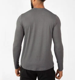 Men's Ultra Long Sleeve (Heather Steel) -TCRunning Shop ULTRA LS HSTEEL BACK 26e0a402 edb4 4650 b697 21a40fd094c8