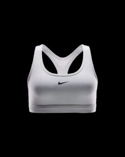 Nike Swoosh Light Support Sports Bra (100 - White/Black) -TCRunning Shop W NK SWSH LGT SPT BRA 3