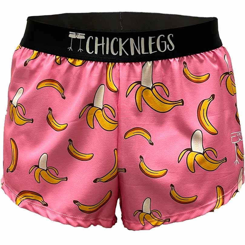 Men's Pink Bananas 2" Split Shorts 1 Men's Pink Bananas 2" Split Shorts