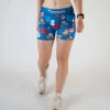 Women's USA Pool Party 3" Compression Shorts