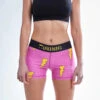 Women's Hot Pink Bolts 3" Compression Shorts
