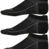 Saucony Inferno UltraLight No Show Socks 3-Pack (002 - Black)
