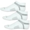 Saucony Inferno Cushion No Show Socks 3-Pack (101 - White)